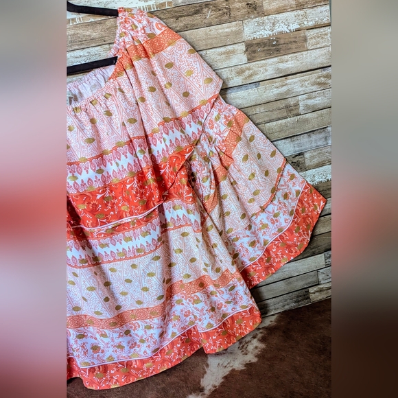 New Cato Paris Spring Tiger Lily Ruffled Blouse With Flared Sleeves - Picture 4 of 15